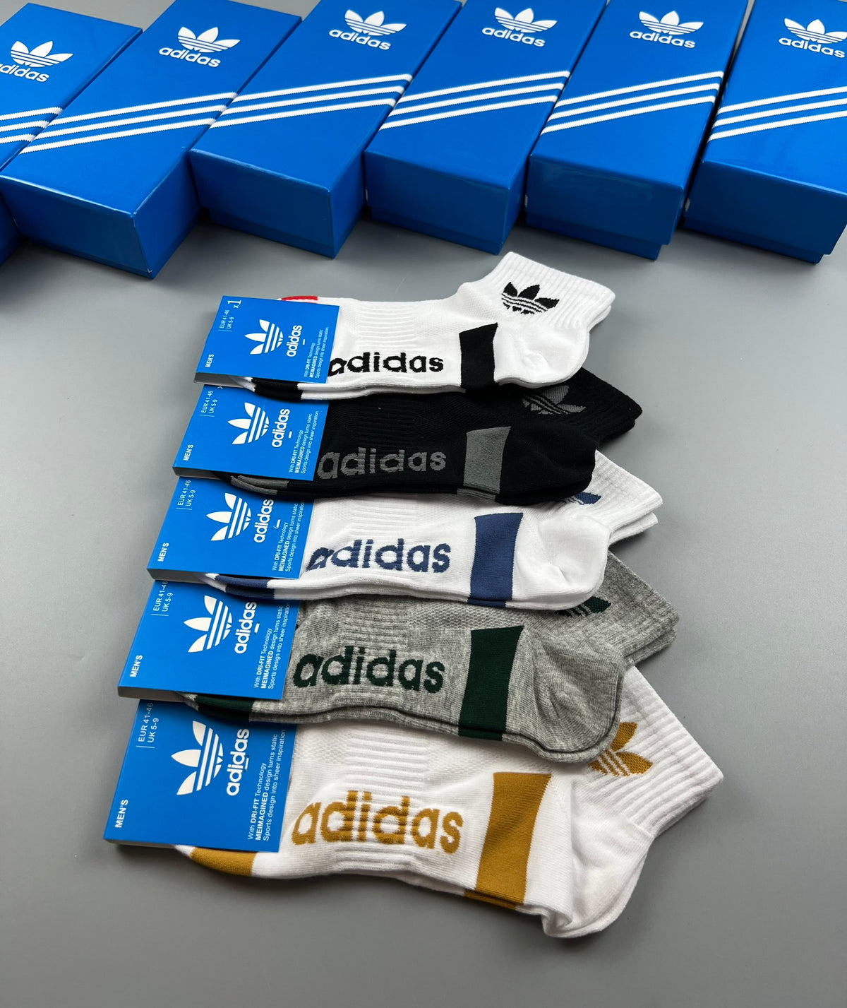 Adidas Cotton Breathable Socks – 5-Pair Pack
