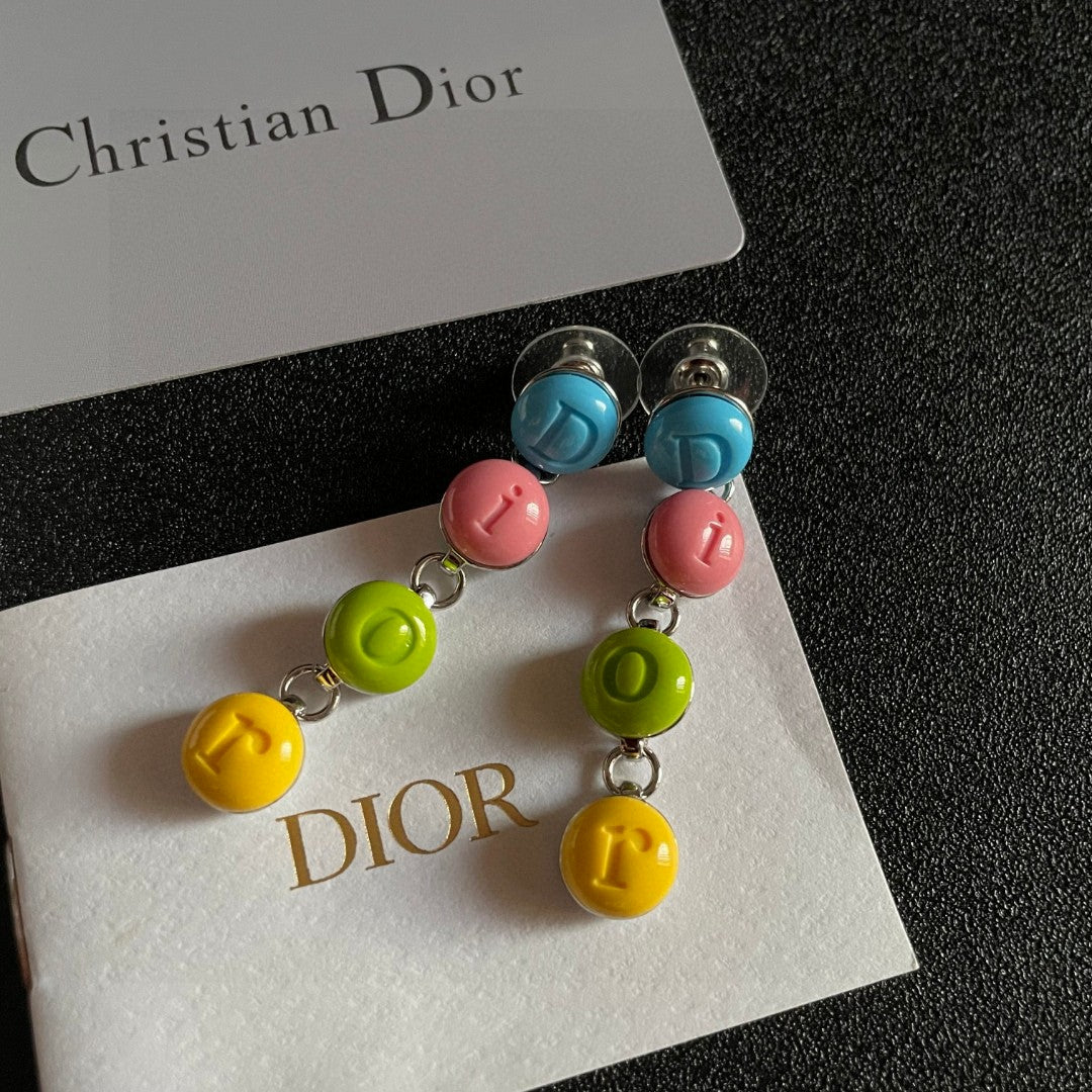 Martin Graham earrings in polished metal-tone – front view