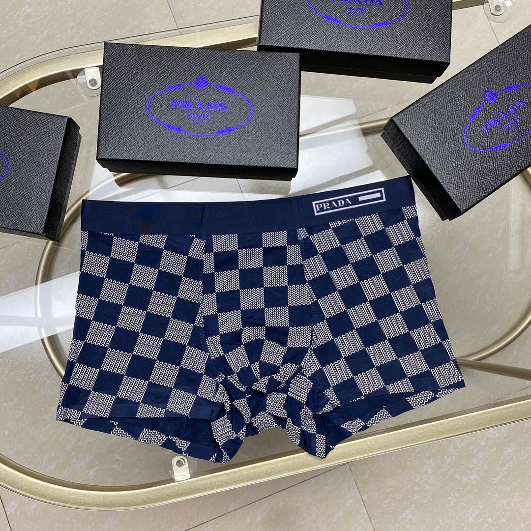 Prada Cotton Men's Boxer Briefs - 3-Piece Box - Sizes L-XXXL