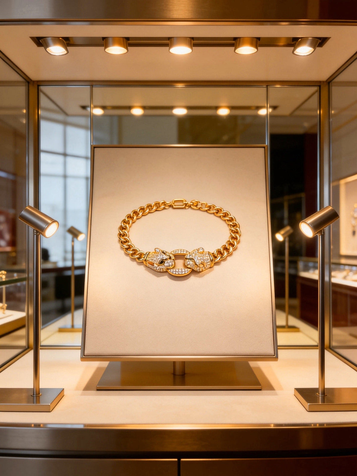 Martin Graham bracelet in polished metal-tone – front view