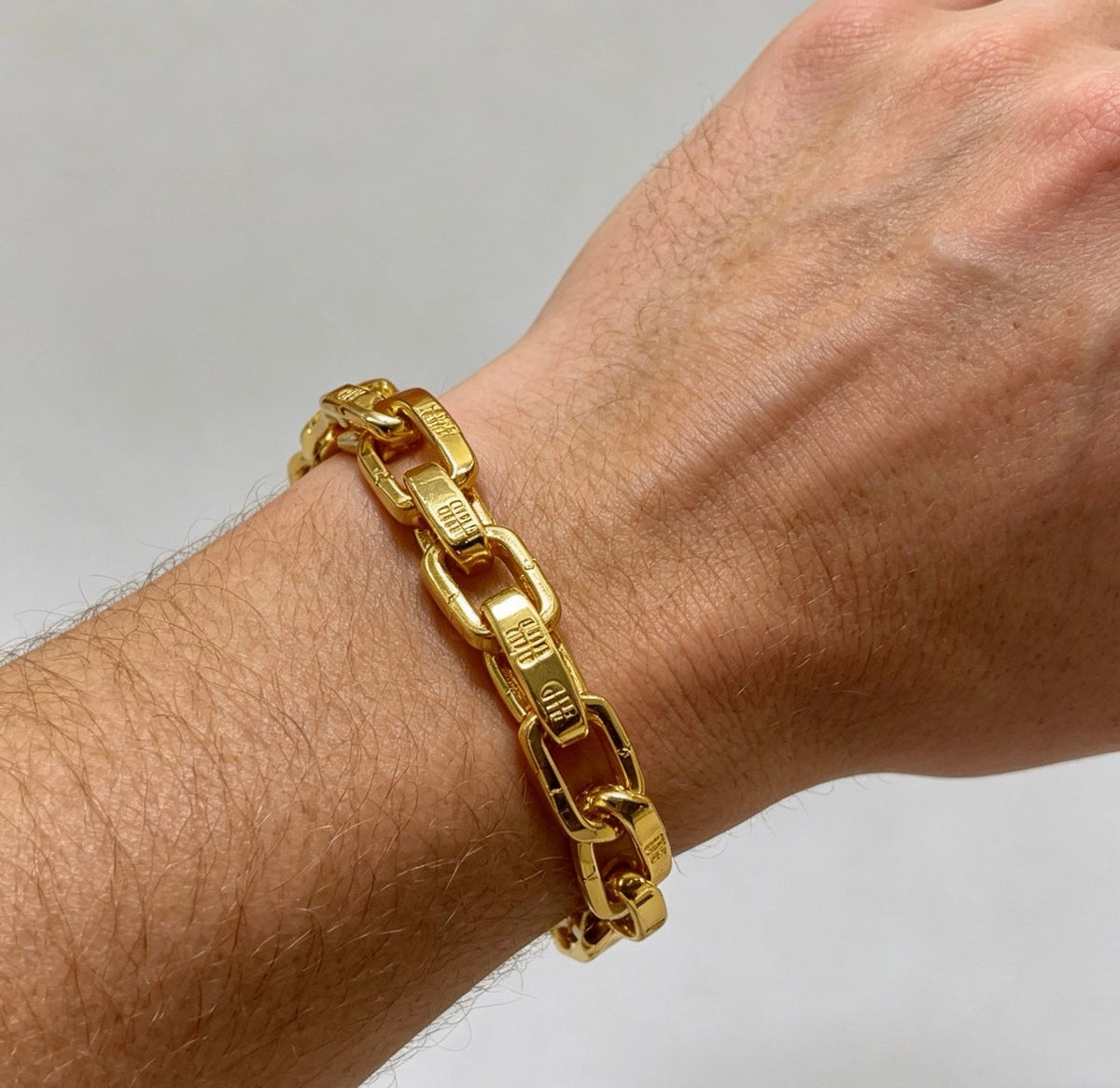 Martin Graham bracelet in polished metal-tone – front view