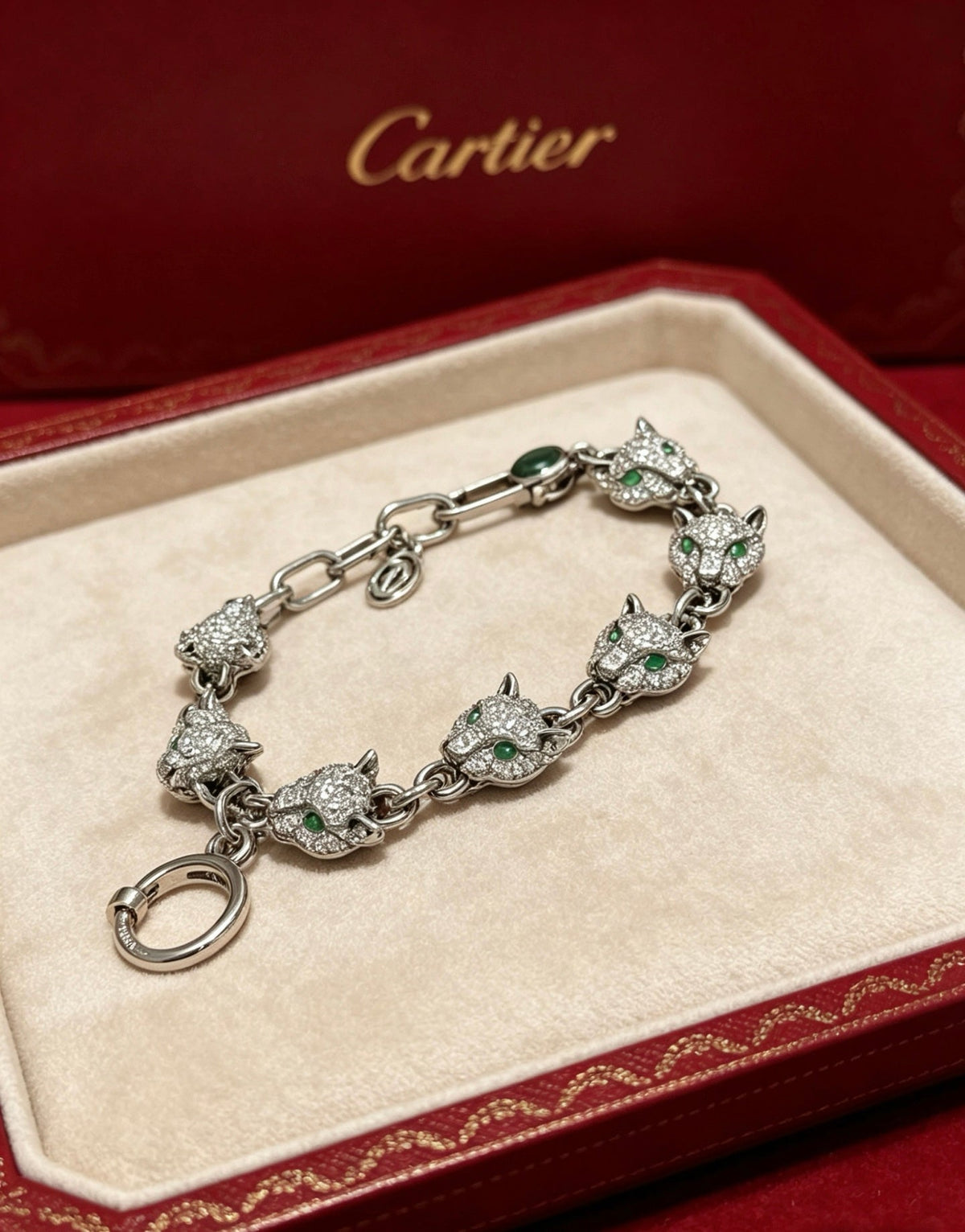 Martin Graham bracelet in polished metal-tone – front view