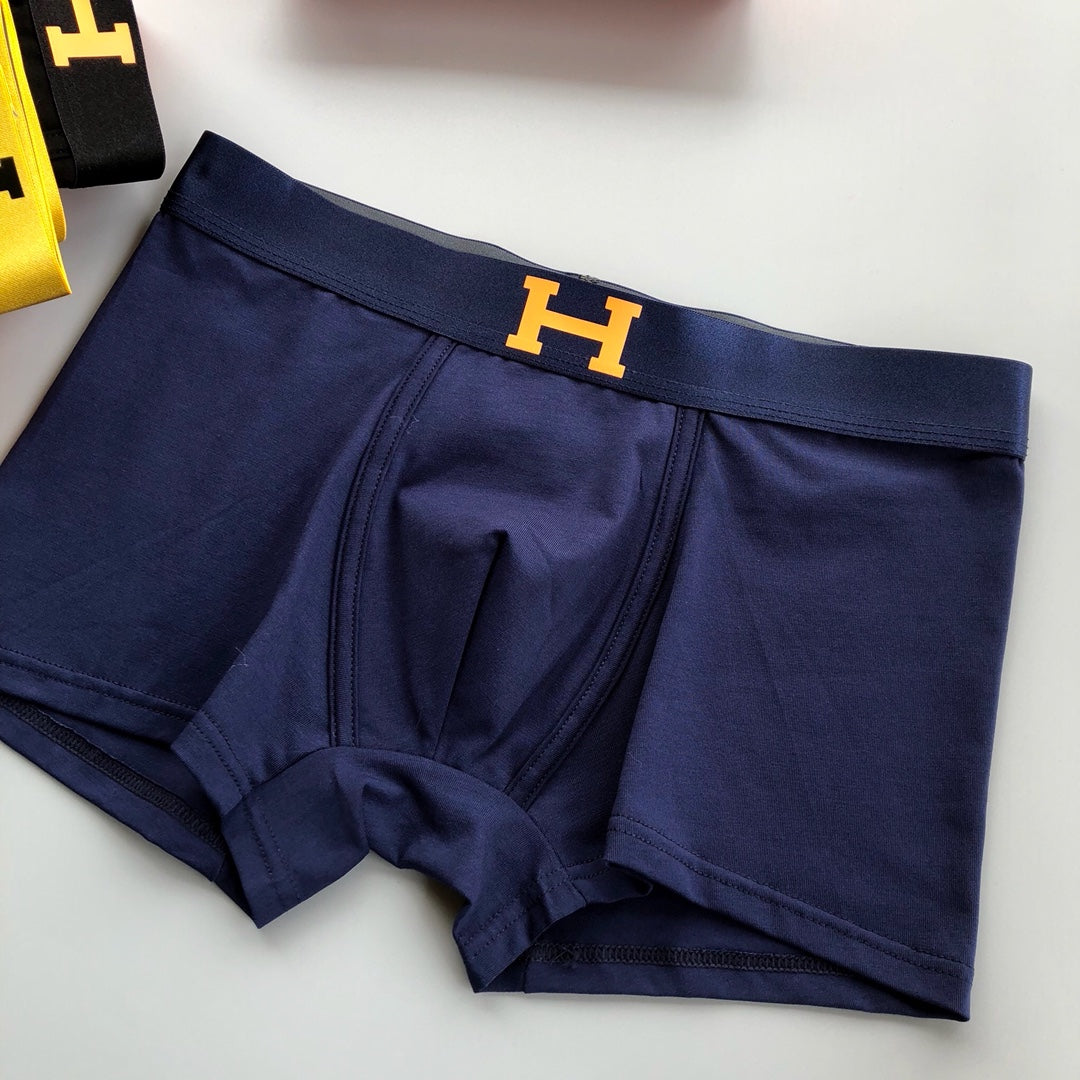 Hermes Contrast H Details Men's Boxer Briefs - 3-Piece Box