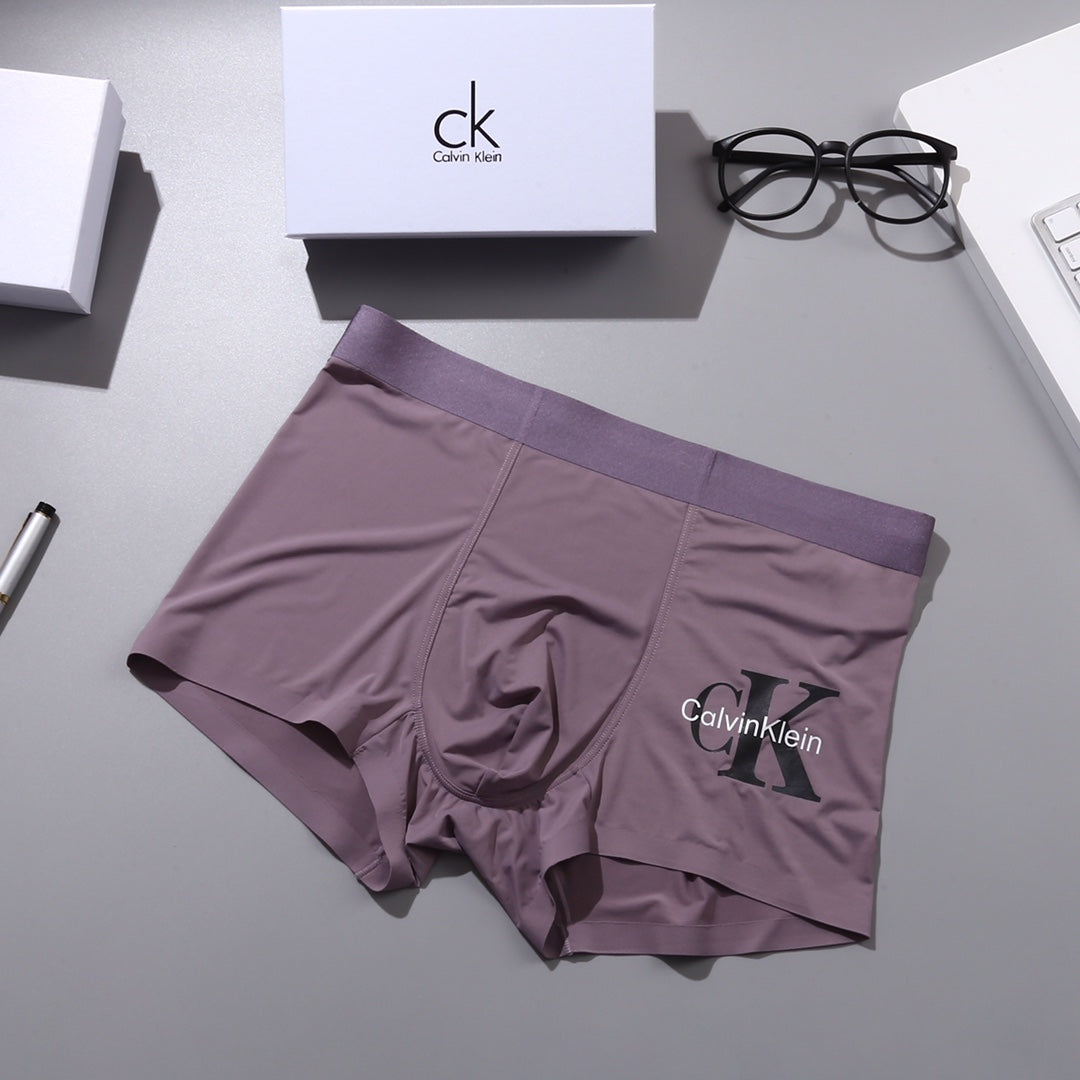 Calvin Klein Nylon-Blend Logo Detail Men's Boxer Briefs - 3-Piece Box