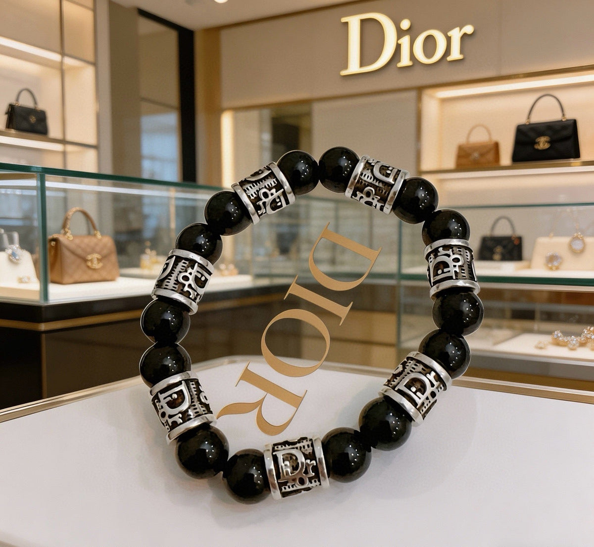 Martin Graham bracelet in polished metal-tone – front view