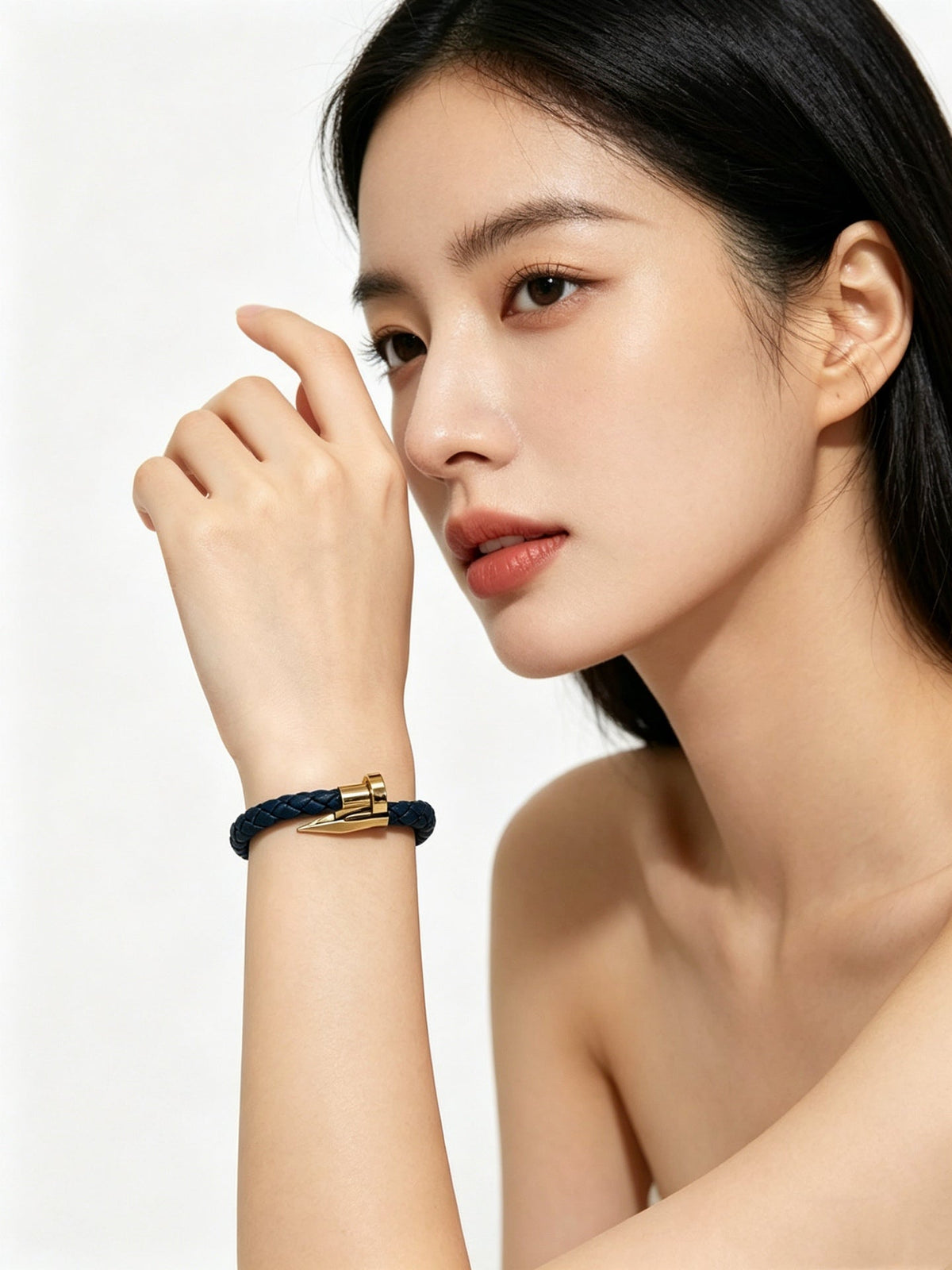 Martin Graham bracelet in polished metal-tone – front view