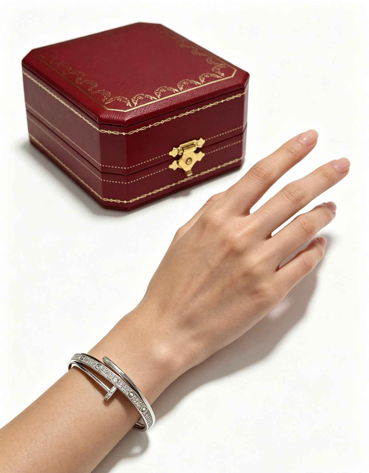 Martin Graham bracelet in polished metal-tone – front view