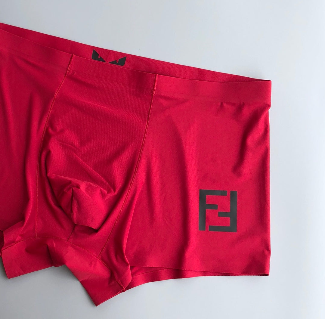 Fendi Goat-milk silk Small Eye Details Men's Boxer Briefs - 3-Piece Box