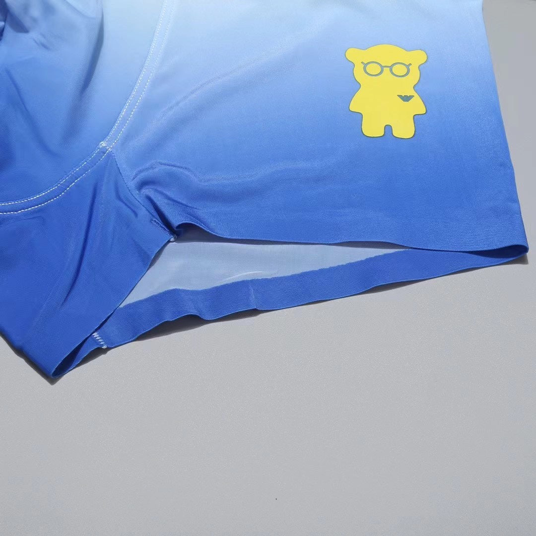 Armani Small Bear Emblems Men's Boxer Briefs - 3-Piece Box