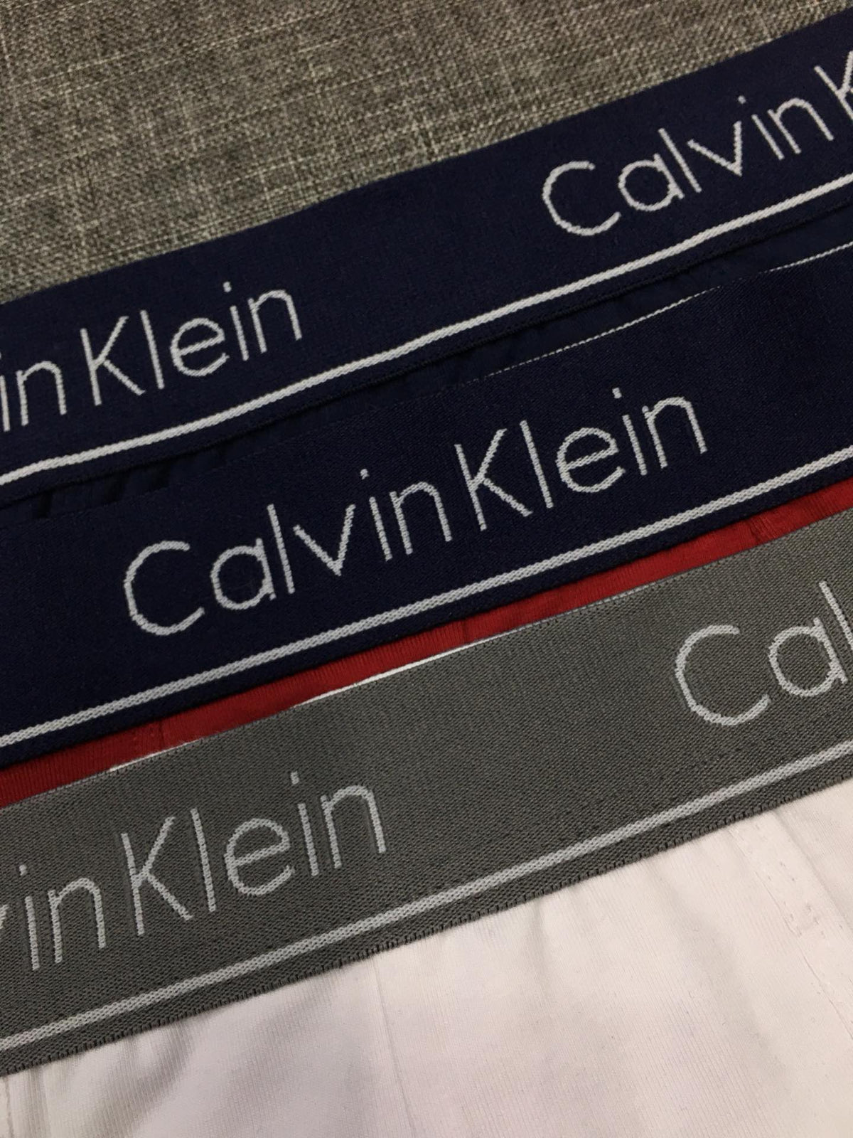 Calvin Klein Cotton-spandex blend Slim Contrast Waistbands Men's Boxer Briefs - 3-Piece Box