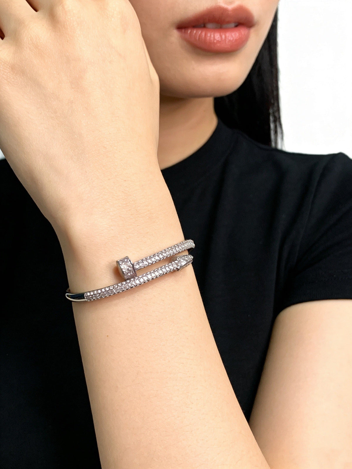Martin Graham bracelet in polished metal-tone – front view