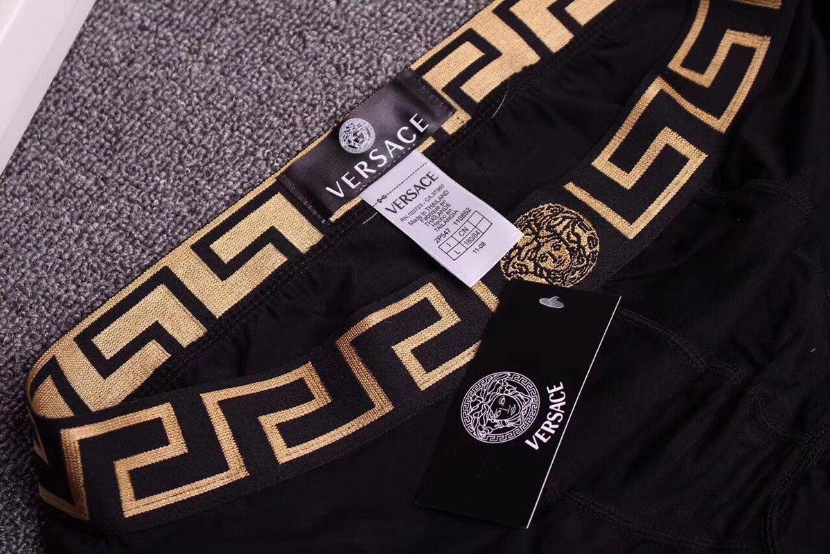 Versace Modal Greek-Key Waistbands Men's Boxer Briefs