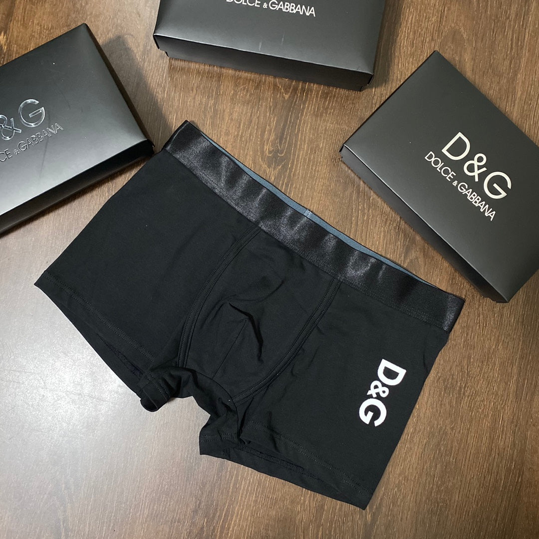 Dolce & Gabbana Clean Wordmark Details Men's Boxer Briefs - 3-Piece Box