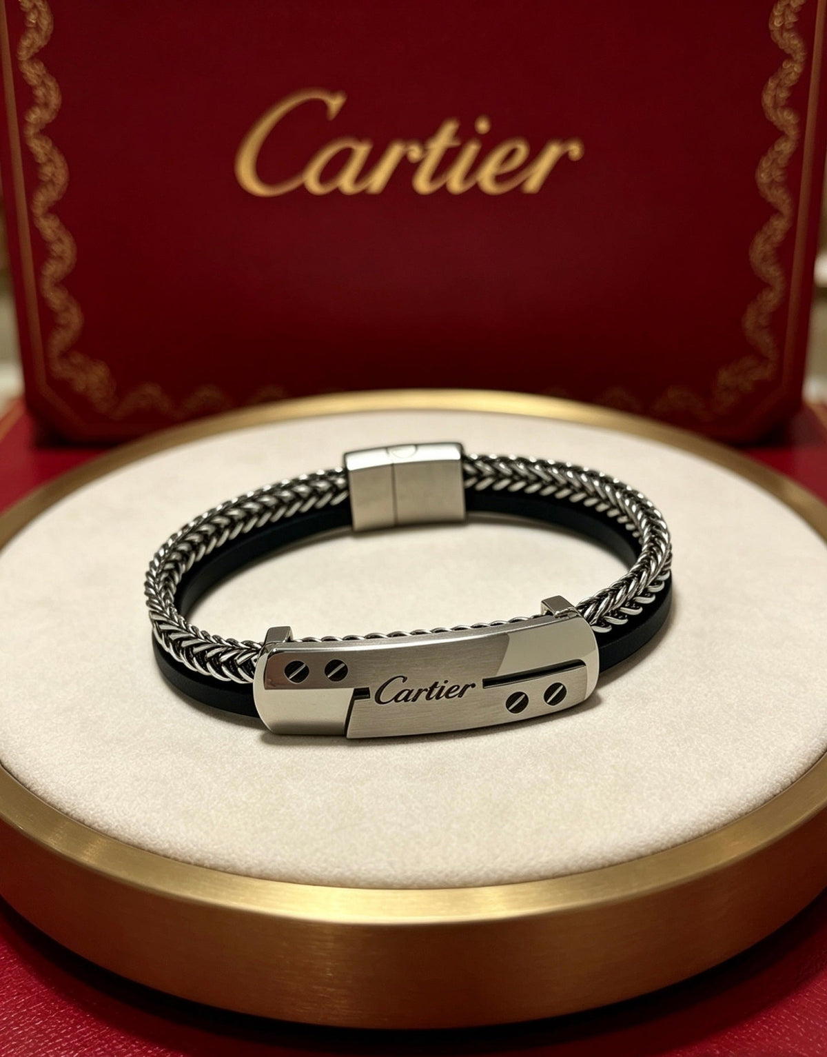 Martin Graham bracelet in polished metal-tone – front view