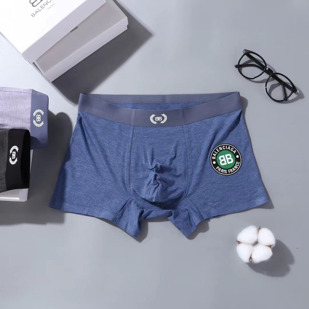 Balenciaga Circular Patch Details Men's Boxer Briefs - 3-Piece Box