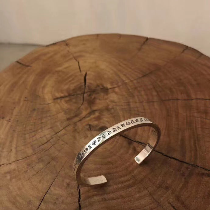 Martin Graham bracelet in polished metal-tone – front product view