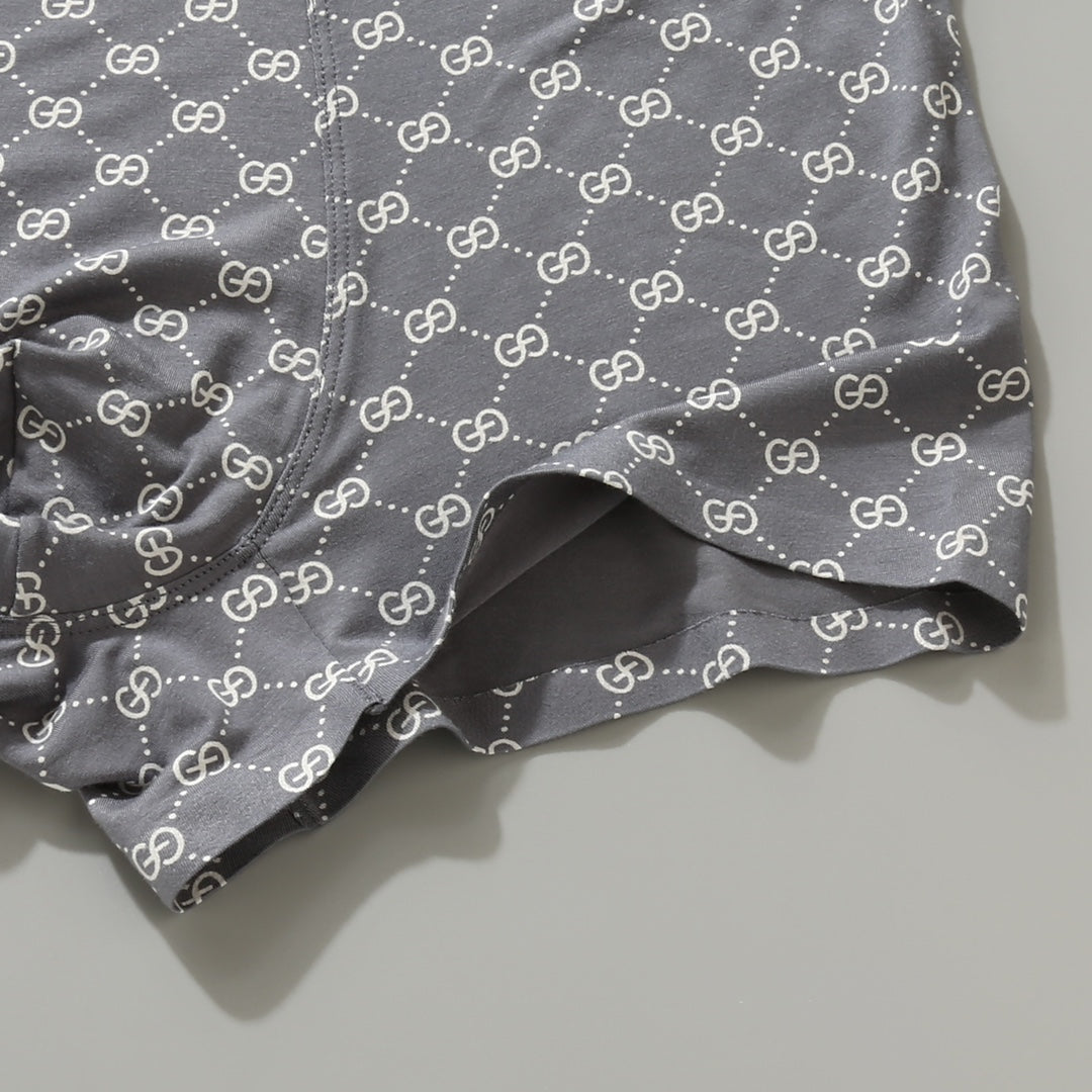 Gucci Repeating Monogram-Style Patterns Men's Boxer Briefs - 3-Piece Box