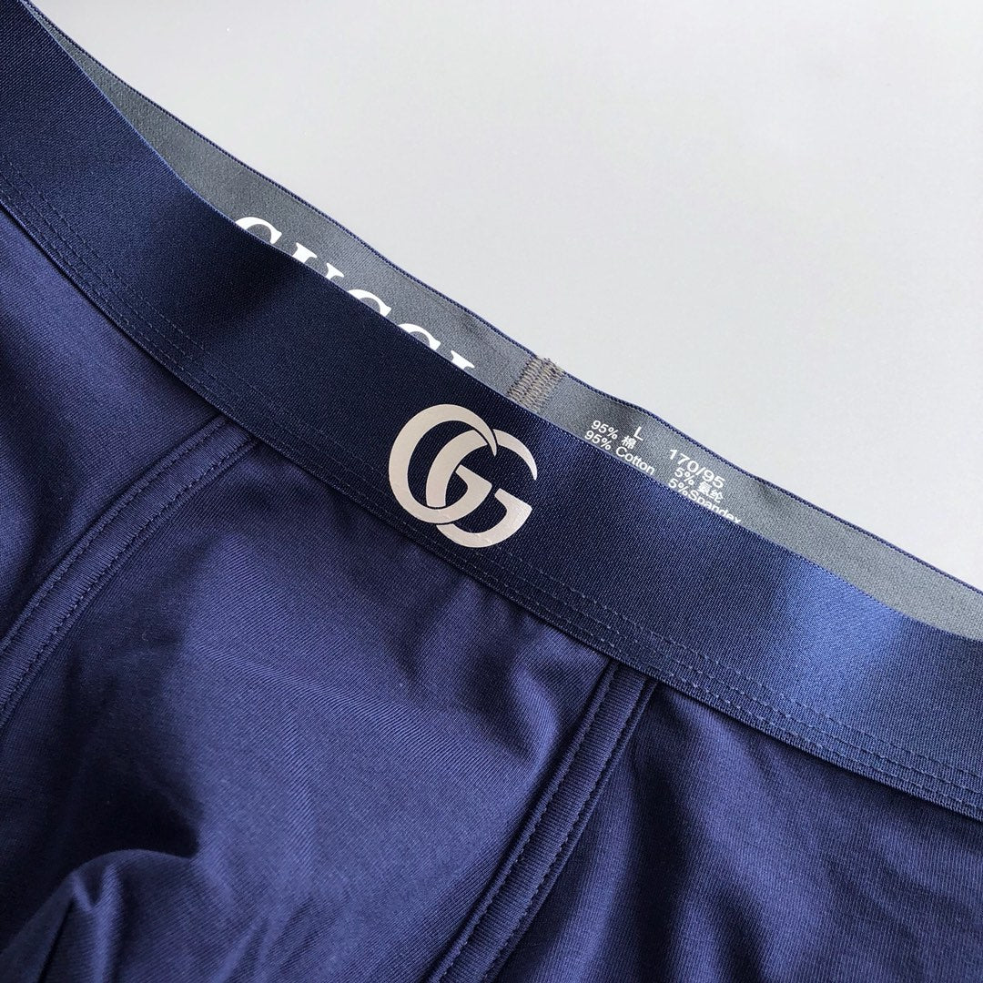 Gucci Cotton-Blend Logo Detail Men's Boxer Briefs - 3-Piece Box