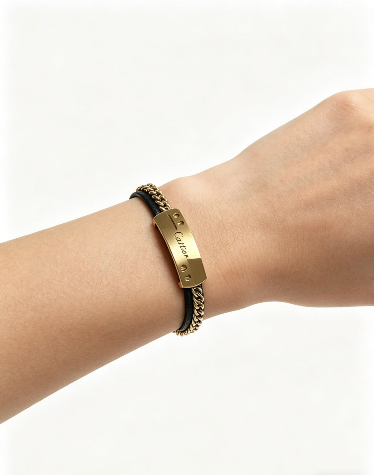 Martin Graham bracelet in polished metal-tone – detail view