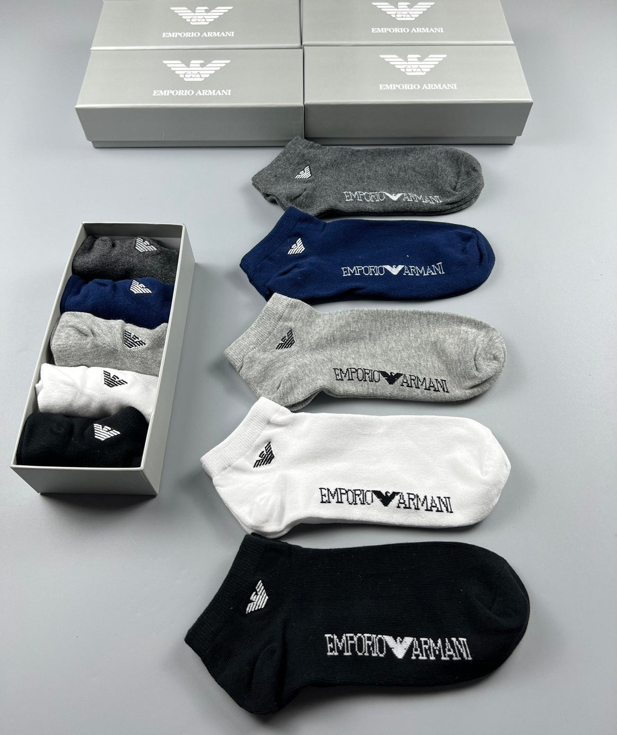 Emporio Armani Cotton Socks - 5-Pair Set