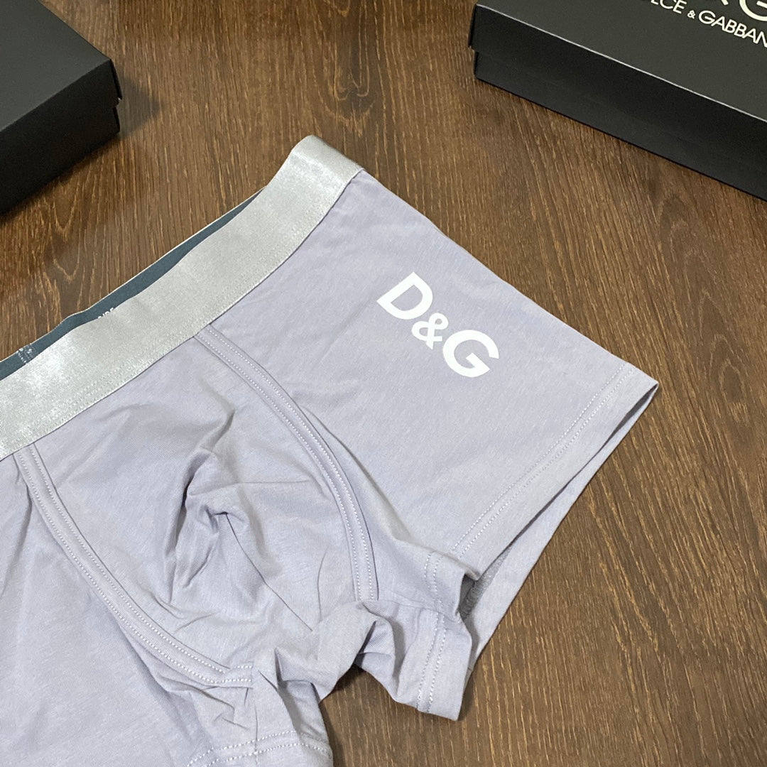 Dolce & Gabbana Clean Wordmark Details Men's Boxer Briefs - 3-Piece Box