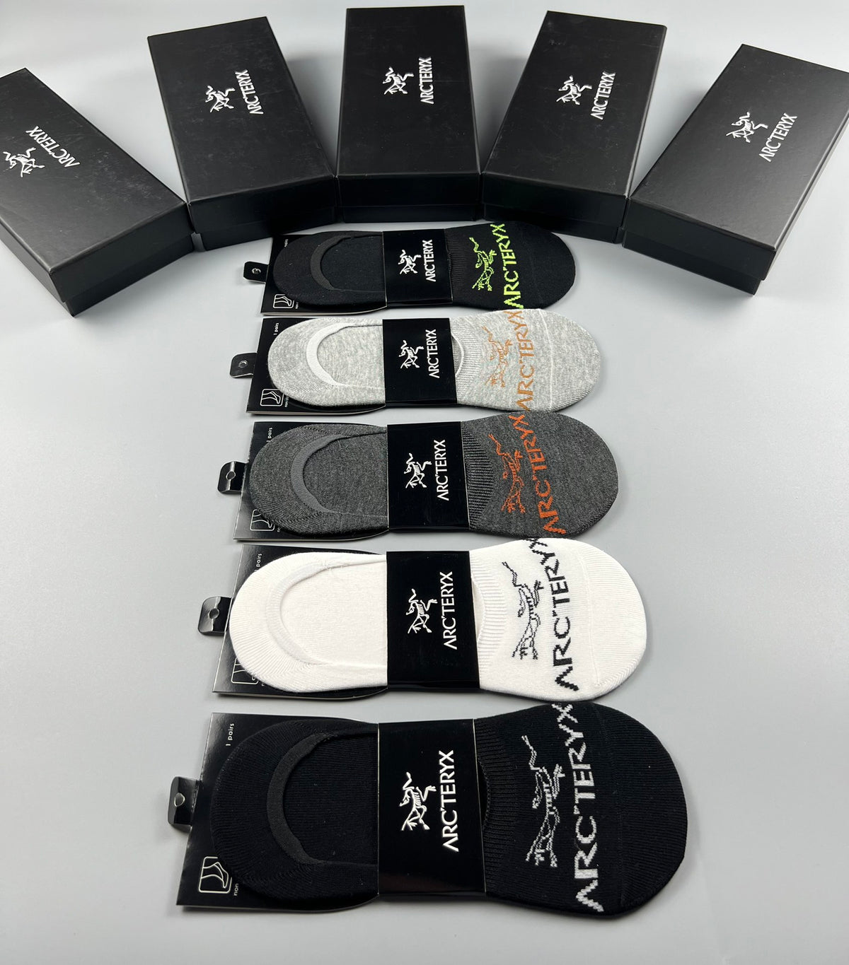 Arc'teryx Cotton No-Show Socks - 5-Pair Set