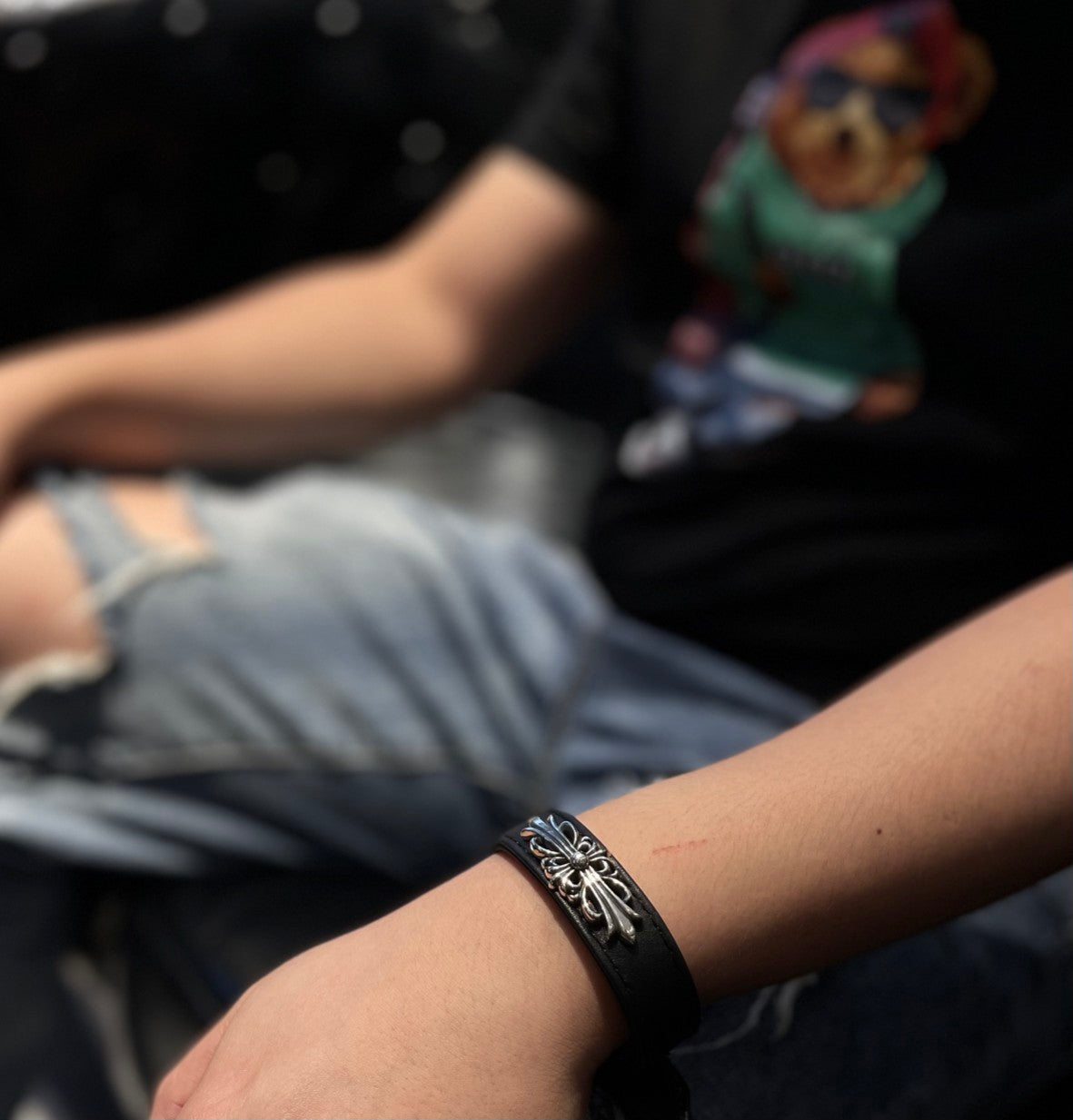 Martin Graham bracelet in polished metal-tone – detail view