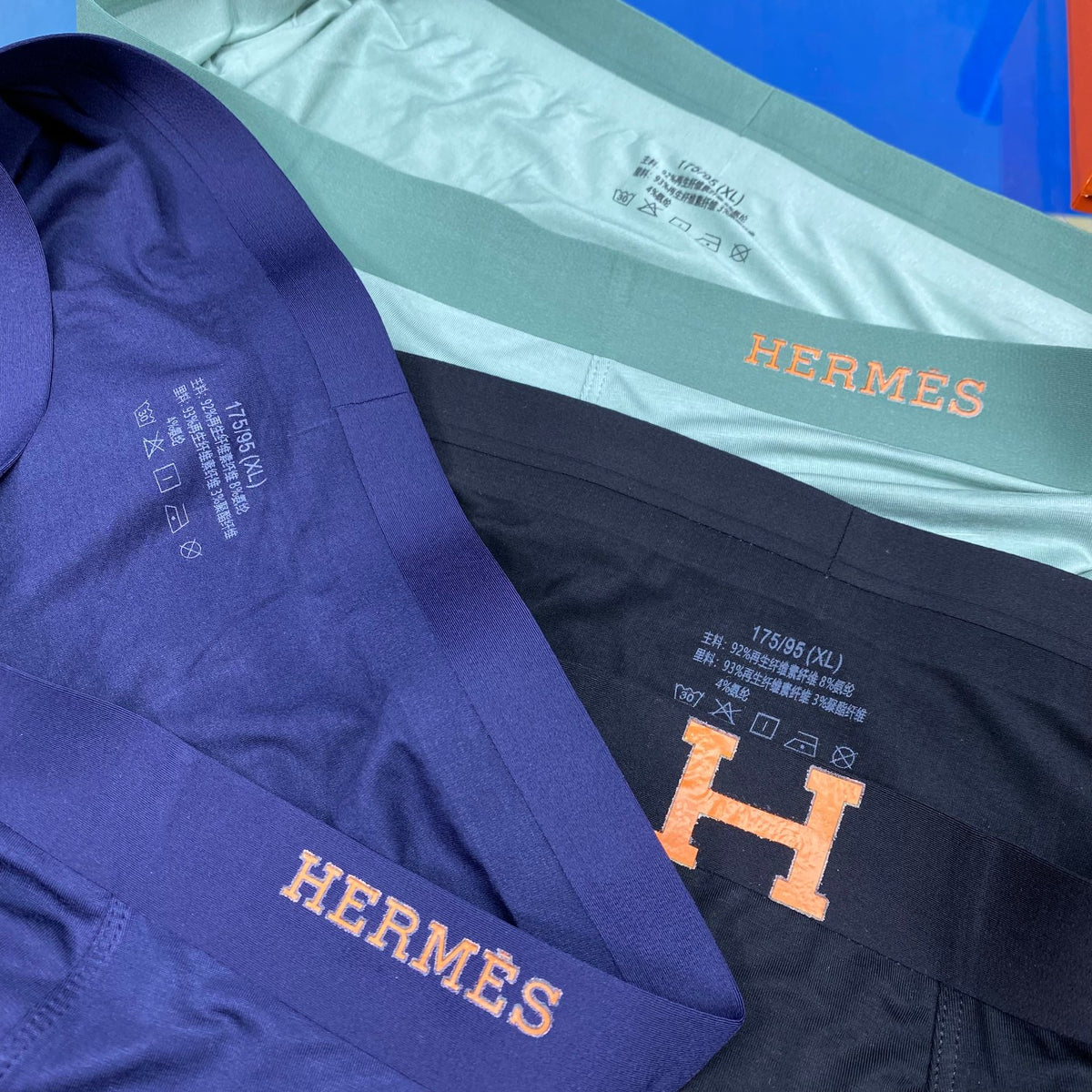 Hermes H Details Men's Boxer Briefs - 3-Piece Box
