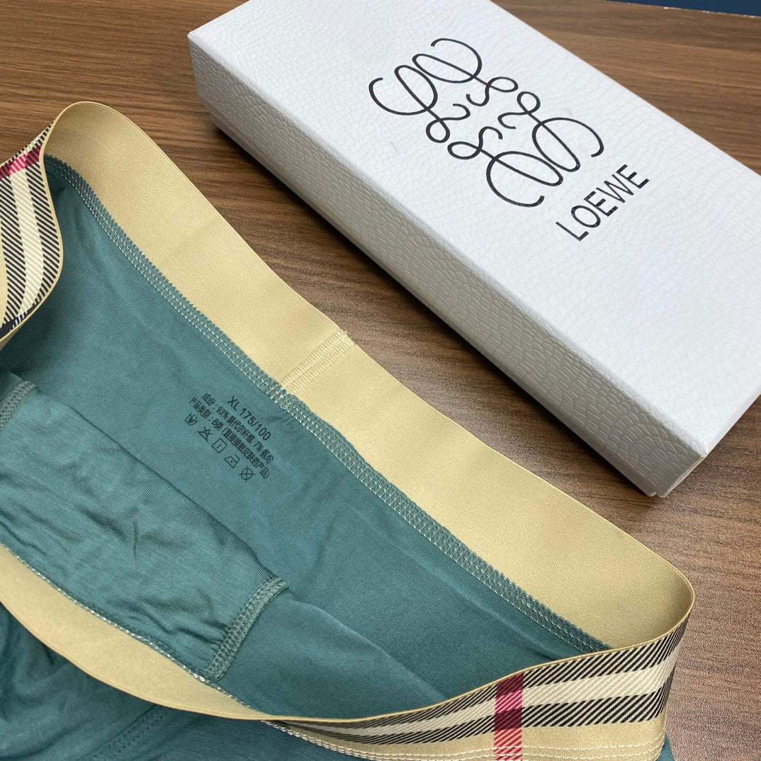 Loewe Check Waistband Men's Trunk Underwear - 3-Piece Box