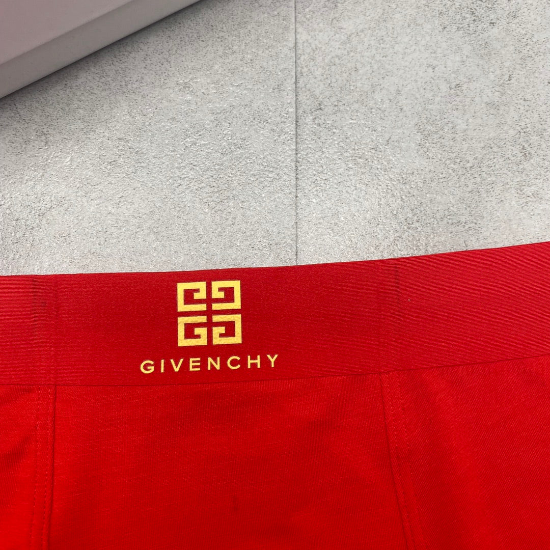 Givenchy Gold Emblem Details Men's Boxer Briefs - 3-Piece Box