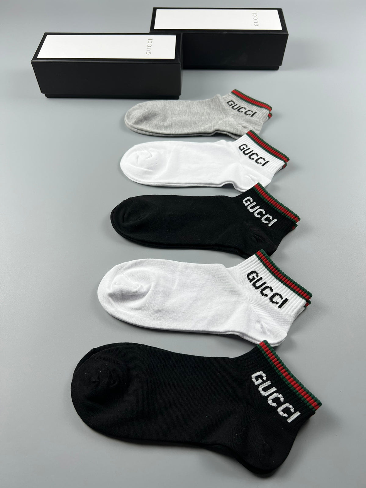Gucci Cotton Breathable Socks – 5-Pair Pack
