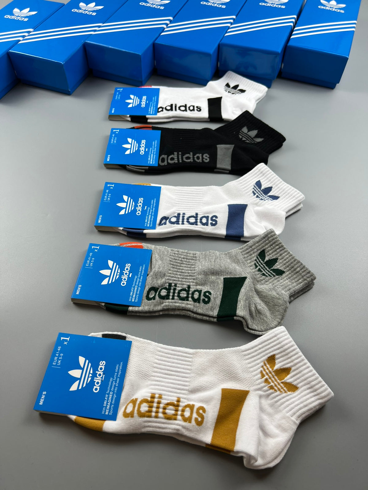 Adidas Cotton Breathable Socks – 5-Pair Pack