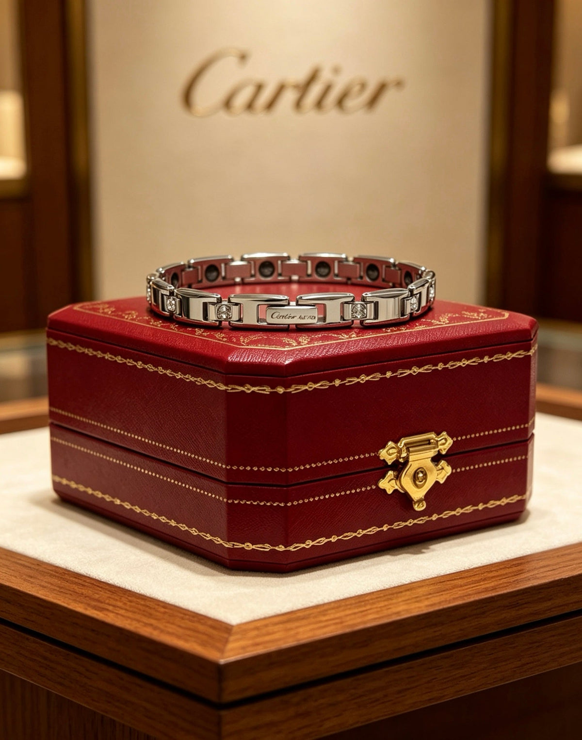 Martin Graham bracelet in polished metal-tone – detail view